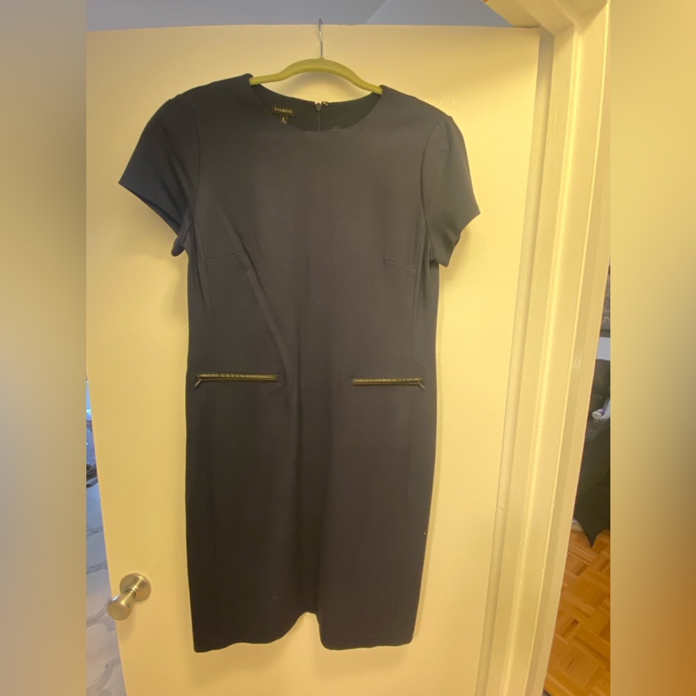 Talbots Navy Blue Dress.